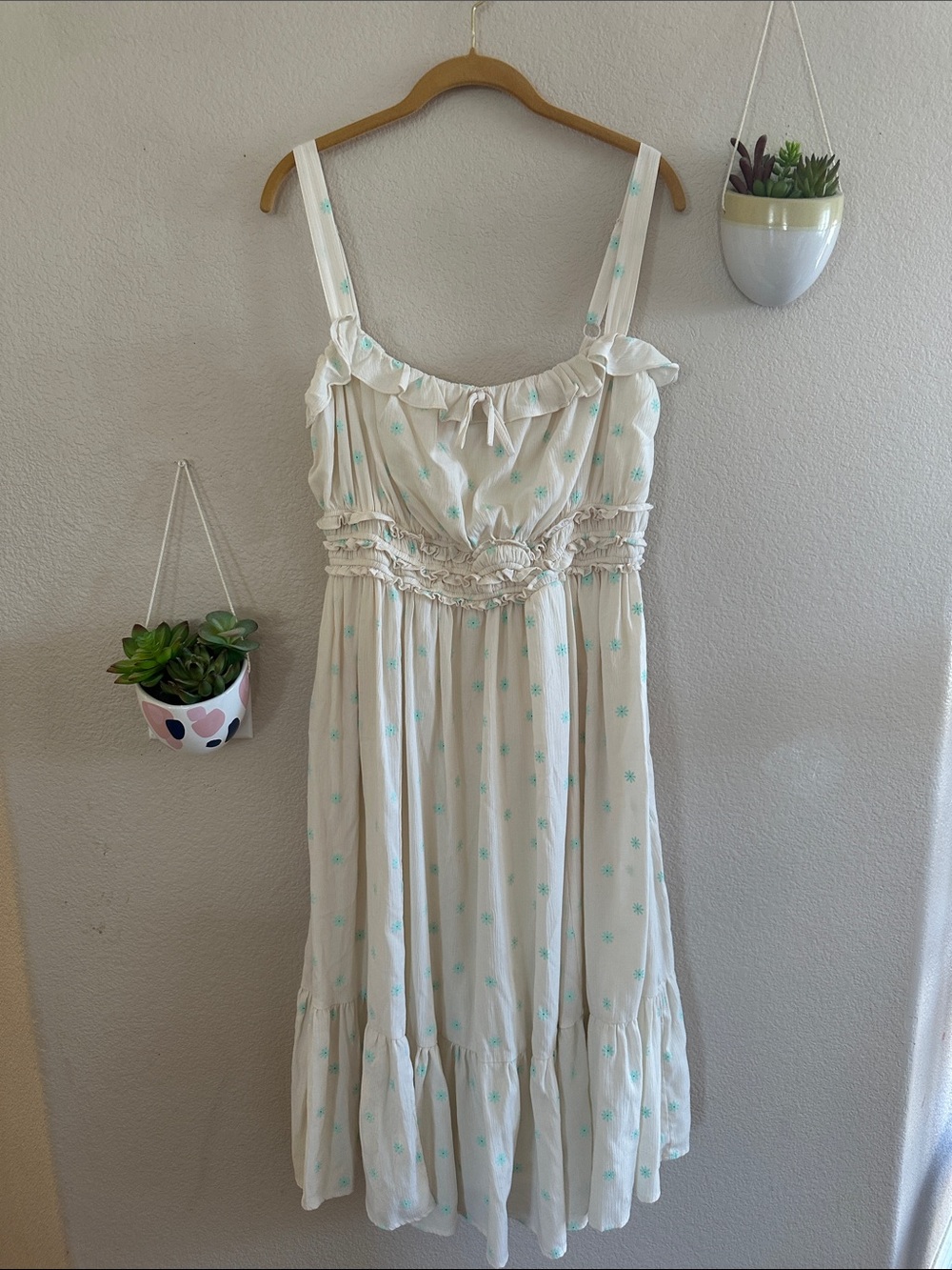 Torrid Floral Cottagecore Smocked Midi Dress Large 00
